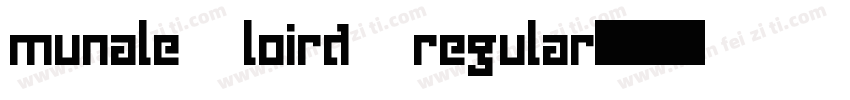 munale loird regular字体转换